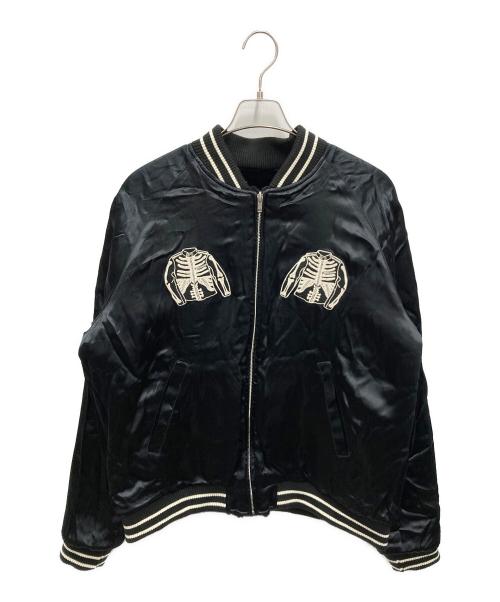 VANSON（バンソン）VANSON (バンソン) リバーシブルスカジャン ブラック サイズ:記載無しの古着・服飾アイテム