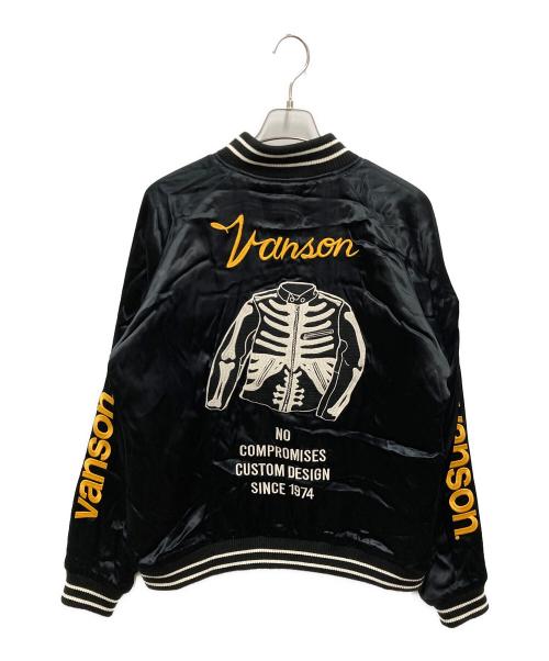 VANSON（バンソン）VANSON (バンソン) リバーシブルスカジャン ブラック サイズ:記載無しの古着・服飾アイテム