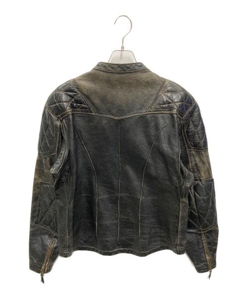 Langlitz Leathers（ラングリッツレザー）Langlitz Leathers (ラングリッツレザー) ［古着］パデッドカスケードレザージャケット ブラック サイズ:記載無しの古着・服飾アイテム