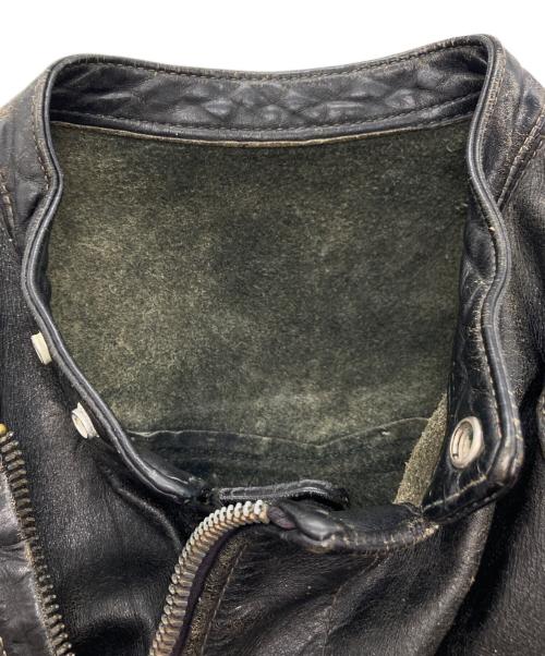 Langlitz Leathers（ラングリッツレザー）Langlitz Leathers (ラングリッツレザー) ［古着］パデッドカスケードレザージャケット ブラック サイズ:記載無しの古着・服飾アイテム
