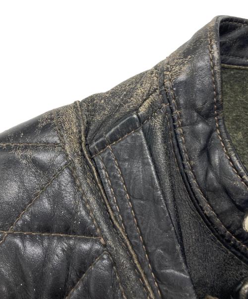 Langlitz Leathers（ラングリッツレザー）Langlitz Leathers (ラングリッツレザー) ［古着］パデッドカスケードレザージャケット ブラック サイズ:記載無しの古着・服飾アイテム