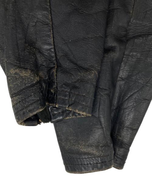Langlitz Leathers（ラングリッツレザー）Langlitz Leathers (ラングリッツレザー) ［古着］パデッドカスケードレザージャケット ブラック サイズ:記載無しの古着・服飾アイテム