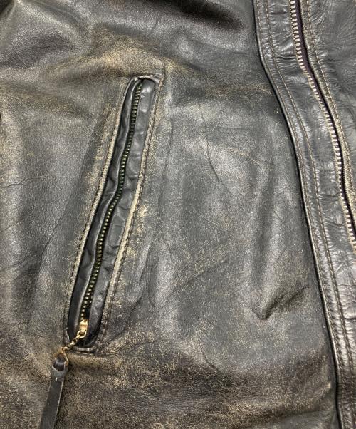 Langlitz Leathers（ラングリッツレザー）Langlitz Leathers (ラングリッツレザー) ［古着］パデッドカスケードレザージャケット ブラック サイズ:記載無しの古着・服飾アイテム