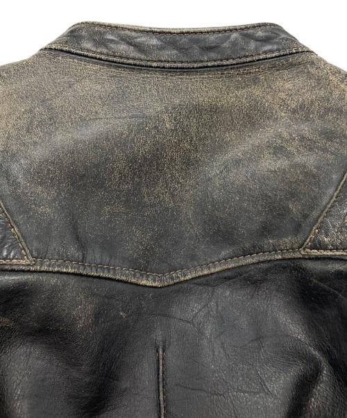 Langlitz Leathers（ラングリッツレザー）Langlitz Leathers (ラングリッツレザー) ［古着］パデッドカスケードレザージャケット ブラック サイズ:記載無しの古着・服飾アイテム