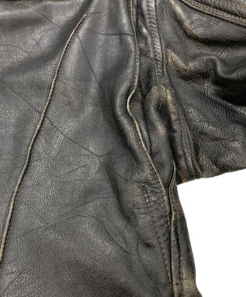 Langlitz Leathers（ラングリッツレザー）Langlitz Leathers (ラングリッツレザー) ［古着］パデッドカスケードレザージャケット ブラック サイズ:記載無しの古着・服飾アイテム