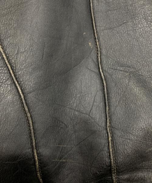 Langlitz Leathers（ラングリッツレザー）Langlitz Leathers (ラングリッツレザー) ［古着］パデッドカスケードレザージャケット ブラック サイズ:記載無しの古着・服飾アイテム