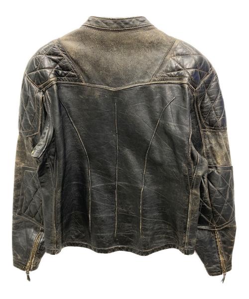 Langlitz Leathers（ラングリッツレザー）Langlitz Leathers (ラングリッツレザー) ［古着］パデッドカスケードレザージャケット ブラック サイズ:記載無しの古着・服飾アイテム