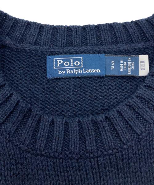 POLO RALPH LAUREN（ポロ・ラルフローレン）POLO RALPH LAUREN (ポロ・ラルフローレン) ポロベア ニット ネイビー サイズ:Sの古着・服飾アイテム