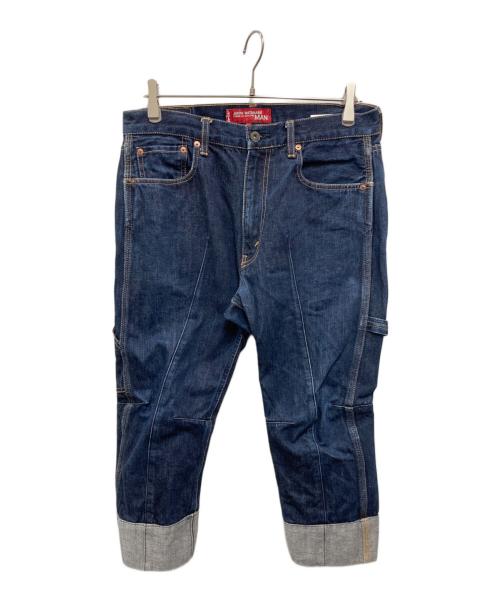 LEVI'S（リーバイス）LEVI'S (リーバイス) eYe COMME des GARCONS JUNYAWATANABE MAN (アイ コム デ ギャルソン ジュンヤ ワタナベ マン) クロップドペインターデニムパンツ インディゴ サイズ:Mの古着・服飾アイテム