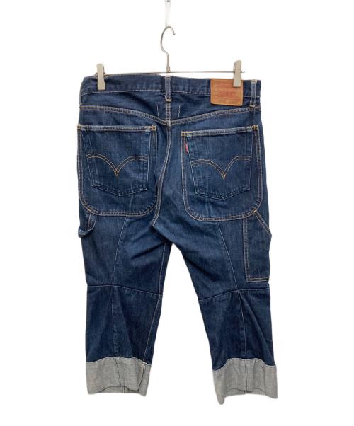 LEVI'S（リーバイス）LEVI'S (リーバイス) eYe COMME des GARCONS JUNYAWATANABE MAN (アイ コム デ ギャルソン ジュンヤ ワタナベ マン) クロップドペインターデニムパンツ インディゴ サイズ:Mの古着・服飾アイテム