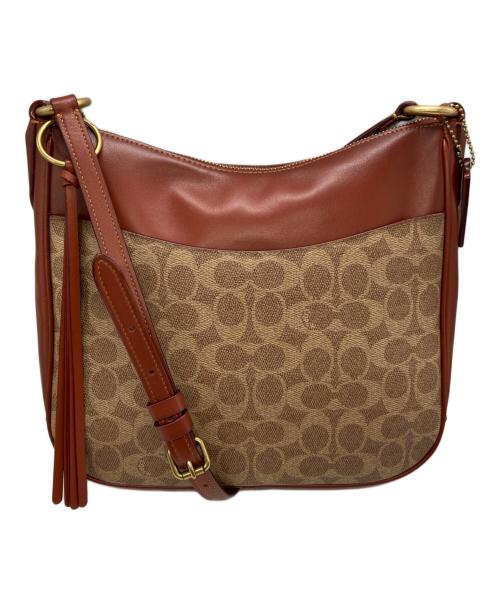 COACH（コーチ）COACH (コーチ) チェイスクロスボディショルダーバッグ ブラウンの古着・服飾アイテム