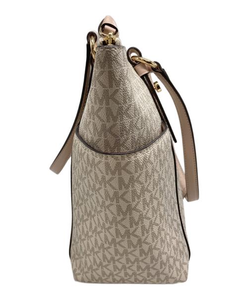 MICHAEL KORS（マイケルコース）MICHAEL KORS (マイケルコース) SULLIVAN シグネチャー MD TZ トートバッグ アイボリーの古着・服飾アイテム