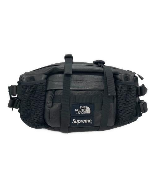 SUPREME（シュプリーム）Supreme (シュプリーム) THE NORTH FACE (ザ ノース フェイス) Leather Mountain Waist Bag ブラックの古着・服飾アイテム