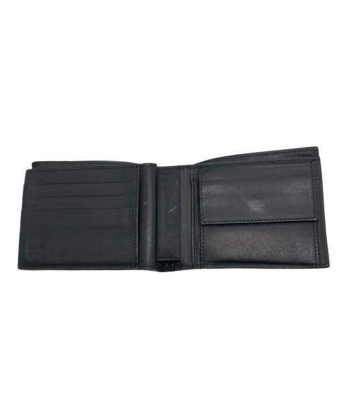 BOTTEGA VENETA（ボッテガベネタ）BOTTEGA VENETA (ボッテガベネタ) イントレチャート 2つ折財布 ブラックの古着・服飾アイテム