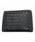 BOTTEGA VENETA (ボッテガベネタ) イントレチャート 2つ折財布 ブラック：16000円