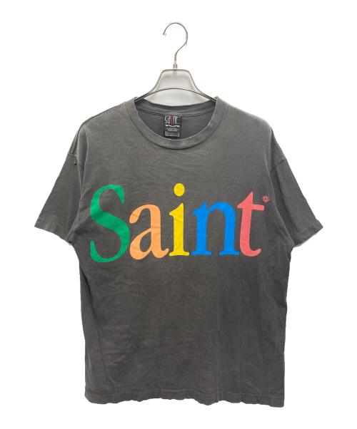 SAINT MICHAEL（セントマイケル）SAINT MICHAEL (セントマイケル) Coloful Saint Tee ブラック サイズ:Lの古着・服飾アイテム