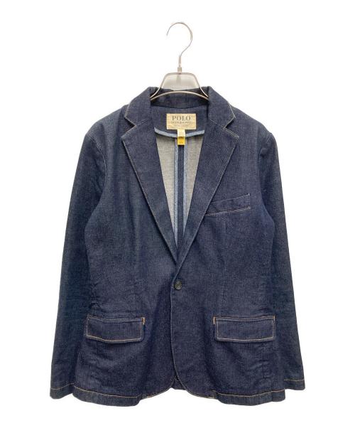 POLO RALPH LAUREN（ポロ・ラルフローレン）POLO RALPH LAUREN (ポロ・ラルフローレン) Single Breasted Denim Blazer インディゴ サイズ:6の古着・服飾アイテム