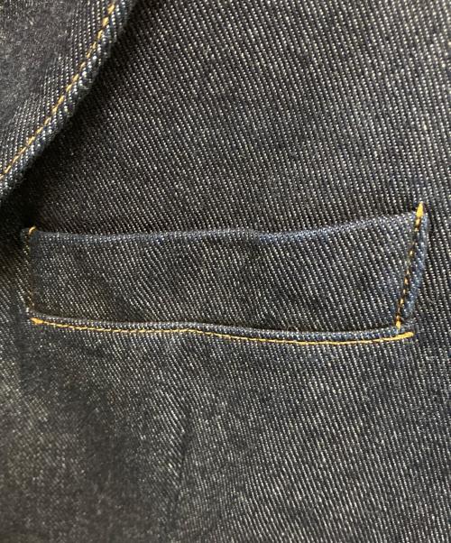 POLO RALPH LAUREN（ポロ・ラルフローレン）POLO RALPH LAUREN (ポロ・ラルフローレン) Single Breasted Denim Blazer インディゴ サイズ:6の古着・服飾アイテム