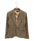 POLO RALPH LAURENポロ・ラルフローレン）の古着「Glen Plaid Wool Blend Blazer」｜グレー