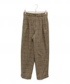 POLO RALPH LAURENポロ・ラルフローレン）の古着「Glen Plaid Wool Blend Trousers」｜グレー