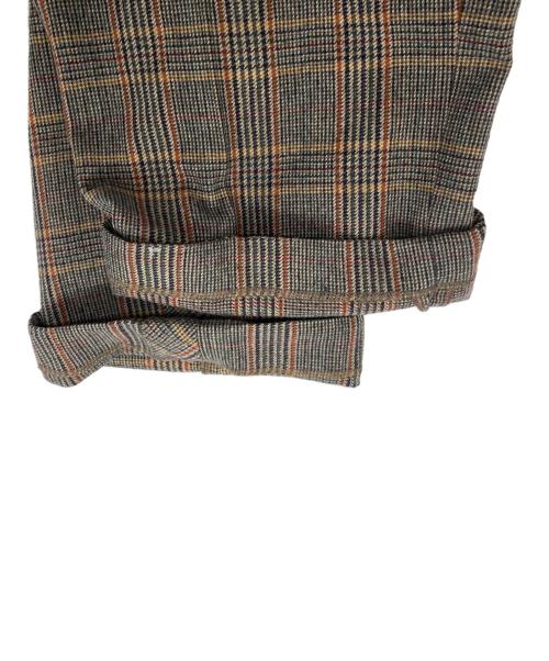 POLO RALPH LAUREN（ポロ・ラルフローレン）POLO RALPH LAUREN (ポロ・ラルフローレン) Glen Plaid Wool Blend Trousers グレーの古着・服飾アイテム