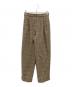 POLO RALPH LAUREN（ポロ・ラルフローレン）の古着「Glen Plaid Wool Blend Trousers」｜グレー