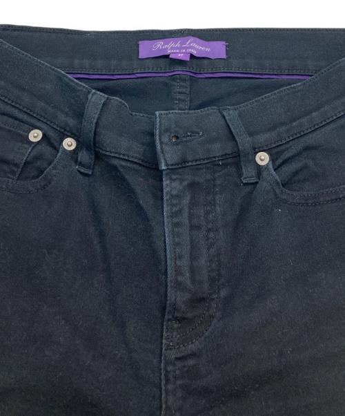 RALPH LAUREN Purple Label（ラルフ ローレン パープル レーベル）RALPH LAUREN PURPLE LABEL (ラルフ ローレン パープル レーベル) ストレッチデニムパンツ ブラック サイズ:SIZE 27の古着・服飾アイテム