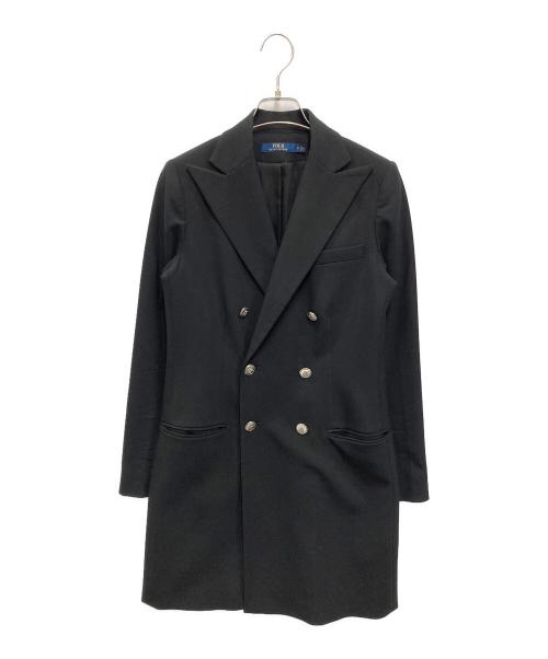 POLO RALPH LAUREN（ポロ・ラルフローレン）POLO RALPH LAUREN (ポロ・ラルフローレン) ダブルロングブレザーコート ブラック サイズ:2の古着・服飾アイテム