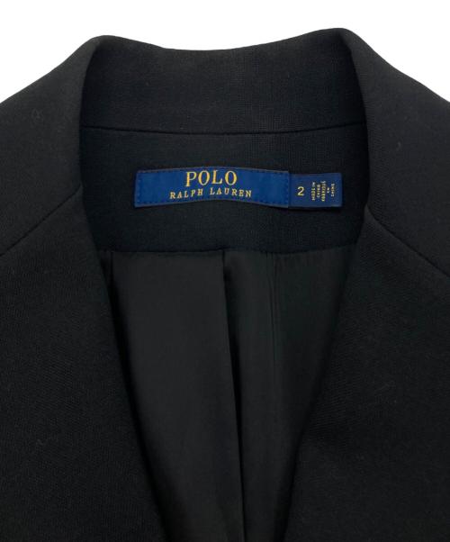 POLO RALPH LAUREN（ポロ・ラルフローレン）POLO RALPH LAUREN (ポロ・ラルフローレン) ダブルロングブレザーコート ブラック サイズ:2の古着・服飾アイテム
