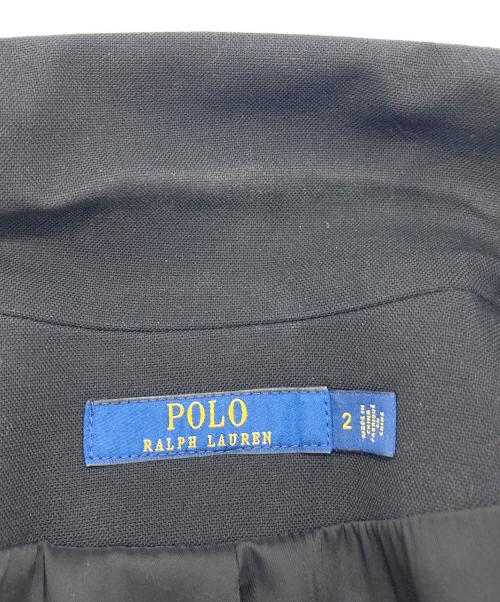 POLO RALPH LAUREN（ポロ・ラルフローレン）POLO RALPH LAUREN (ポロ・ラルフローレン) ダブルロングブレザーコート ブラック サイズ:2の古着・服飾アイテム