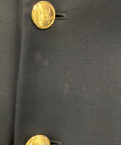 POLO RALPH LAUREN（ポロ・ラルフローレン）POLO RALPH LAUREN (ポロ・ラルフローレン) 金釦ダブルロングブレザーコート ネイビー サイズ:4の古着・服飾アイテム