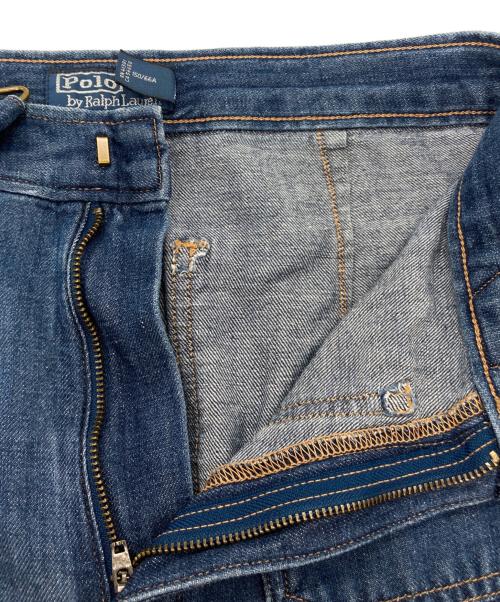 POLO RALPH LAUREN（ポロ・ラルフローレン）POLO RALPH LAUREN (ポロ・ラルフローレン) ワイドレッグフレアジーンズ インディゴ サイズ:26Sの古着・服飾アイテム
