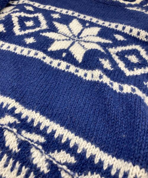 POLO RALPH LAUREN（ポロ・ラルフローレン）POLO RALPH LAUREN (ポロ・ラルフローレン) スノーフレークコットンウールセーター ネイビー サイズ:Sの古着・服飾アイテム