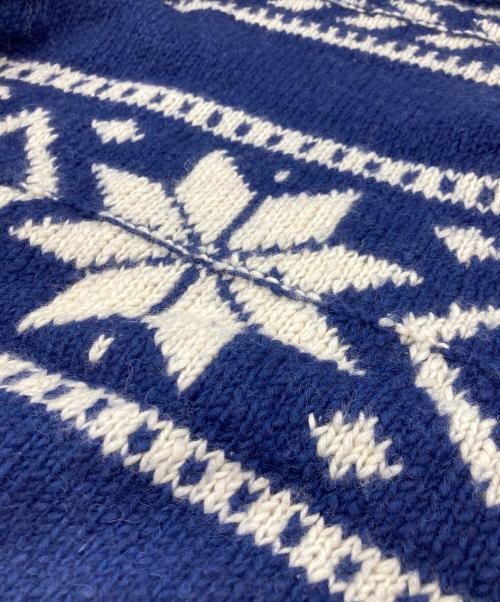 POLO RALPH LAUREN（ポロ・ラルフローレン）POLO RALPH LAUREN (ポロ・ラルフローレン) スノーフレークコットンウールセーター ネイビー サイズ:Sの古着・服飾アイテム