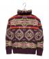 POLO RALPH LAUREN (ポロ・ラルフローレン) Apres Ski Aztec Navajo Indian Wool Turtleneck Sweater パープル×ブラウン サイズ:S：10000円