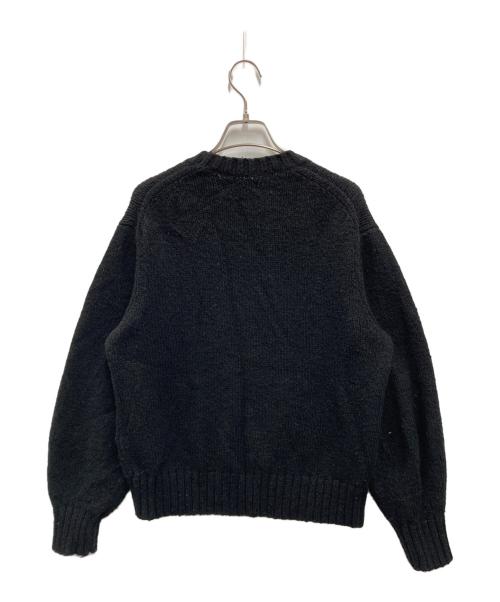 POLO RALPH LAUREN（ポロ・ラルフローレン）POLO RALPH LAUREN (ポロ・ラルフローレン) カシミヤ混ロゴクルーネックセーター ブラック サイズ:ＸＳの古着・服飾アイテム