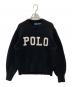 POLO RALPH LAUREN（ポロ・ラルフローレン）の古着「カシミヤ混ロゴクルーネックセーター」｜ブラック