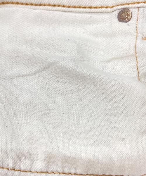 POLO RALPH LAUREN（ポロ・ラルフローレン）POLO RALPH LAUREN (ポロ・ラルフローレン) ハイライズワイドレッグジーンズ ホワイト サイズ:26の古着・服飾アイテム