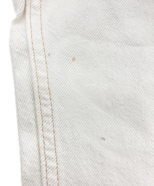 POLO RALPH LAUREN（ポロ・ラルフローレン）POLO RALPH LAUREN (ポロ・ラルフローレン) ハイライズワイドレッグジーンズ ホワイト サイズ:26の古着・服飾アイテム