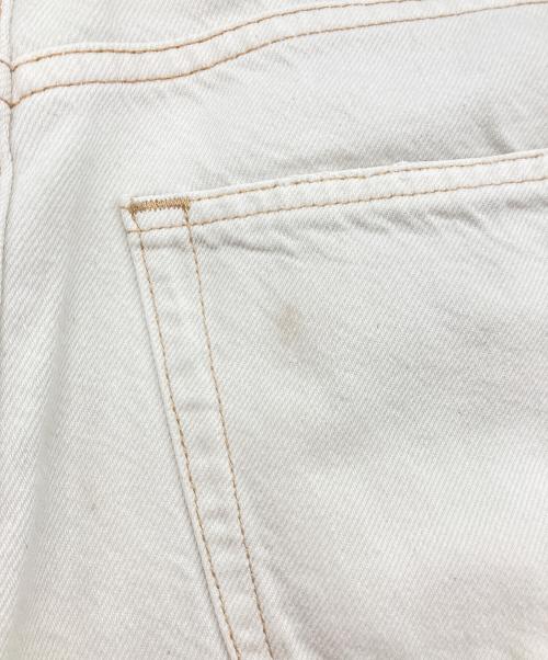 POLO RALPH LAUREN（ポロ・ラルフローレン）POLO RALPH LAUREN (ポロ・ラルフローレン) ハイライズワイドレッグジーンズ ホワイト サイズ:26の古着・服飾アイテム
