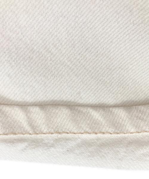 POLO RALPH LAUREN（ポロ・ラルフローレン）POLO RALPH LAUREN (ポロ・ラルフローレン) ハイライズワイドレッグジーンズ ホワイト サイズ:26の古着・服飾アイテム