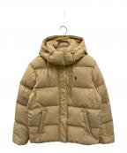 POLO RALPH LAURENポロ・ラルフローレン）の古着「キルテッドフーデッドダウンジャケット」｜ベージュ