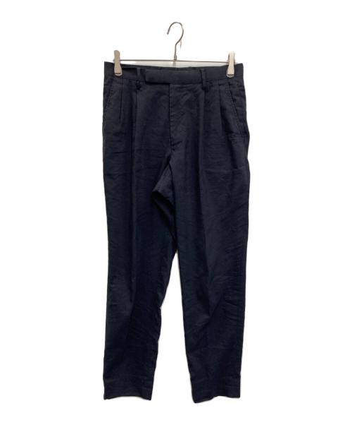 COMOLI（コモリ）COMOLI (コモリ) リネンウール 2タックパンツ ネイビー サイズ:SIZE 1の古着・服飾アイテム