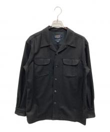 PENDLETON（ペンドルトン）の古着「ウォッシャブウールオープンカラーボードシャツ」｜ブラック