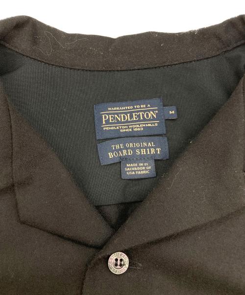 PENDLETON（ペンドルトン）PENDLETON (ペンドルトン) ウォッシャブウールオープンカラーボードシャツ ブラック サイズ:Mの古着・服飾アイテム