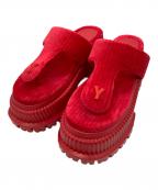 YELLOイエロ）の古着「SANGO PLATFORM TONGS SANDALS」｜レッド