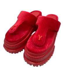 YELLO（イエロ）の古着「SANGO PLATFORM TONGS SANDALS」｜レッド