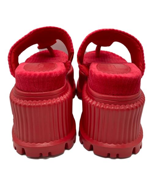 YELLO（イエロ）YELLO (イエロ) SANGO PLATFORM TONGS SANDALS レッド サイズ:Ｌの古着・服飾アイテム