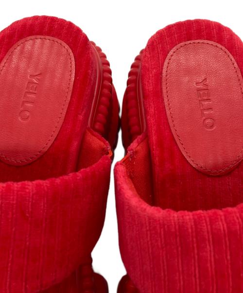 YELLO（イエロ）YELLO (イエロ) SANGO PLATFORM TONGS SANDALS レッド サイズ:Ｌの古着・服飾アイテム