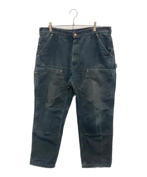 CarHartt（カーハート）CarHartt (カーハート) ダブルニーワークパンツ ブラック サイズ:38×30の古着・服飾アイテム